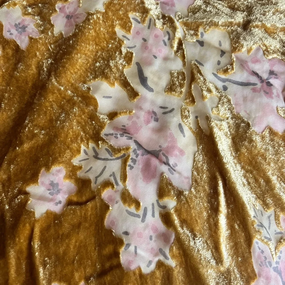 Free People Velour burnout skirt